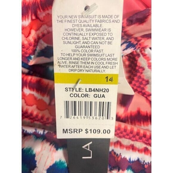 La Blanca Twist Front Bandeau One Piece Swimsuit 14 - Picture 8 of 8